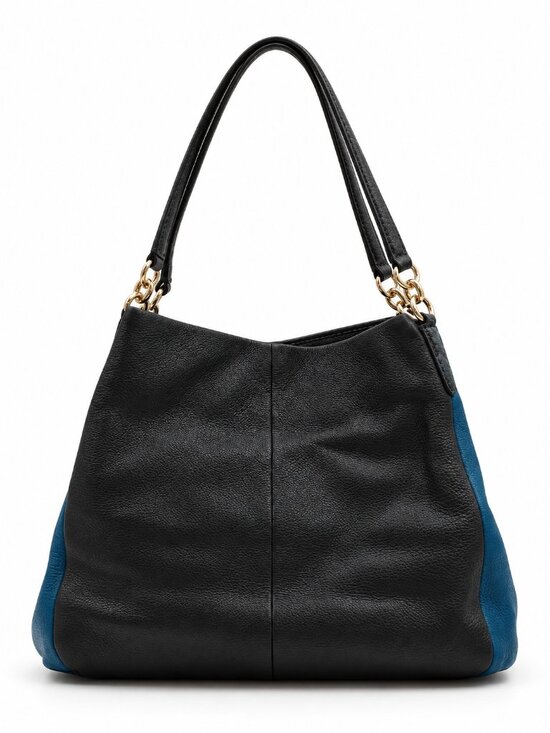 Coach Handbags - Coach Black Pebbled Leather Large Shoulder Hobo Bag Gold Hardware